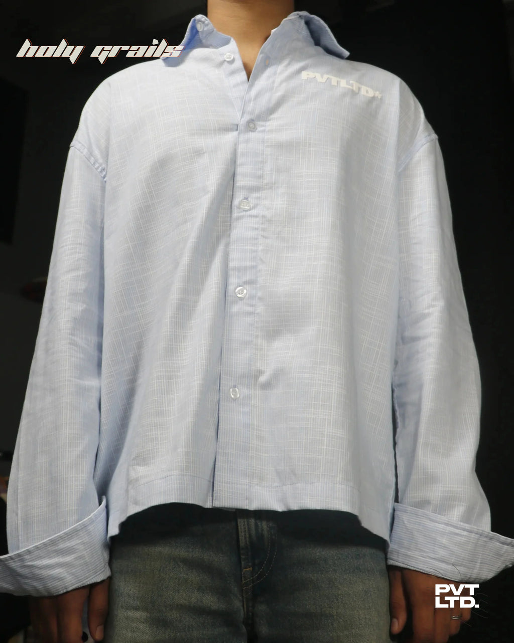 Kaavi Kale Blue Full Sleeve Shirt HG x Pvt Ltd