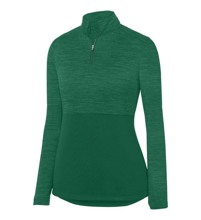 Augusta Shadow Tonal Heather Womens 1 4 Zip Pullover
