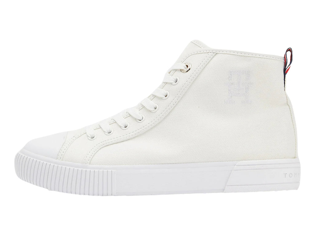 Tenis Tommy Hilfiger Vulcanized Denim Blanco para Mujer