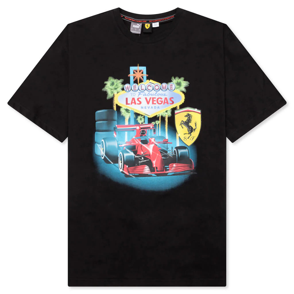 Puma x Joshua Vides Ferrari Tee Black
