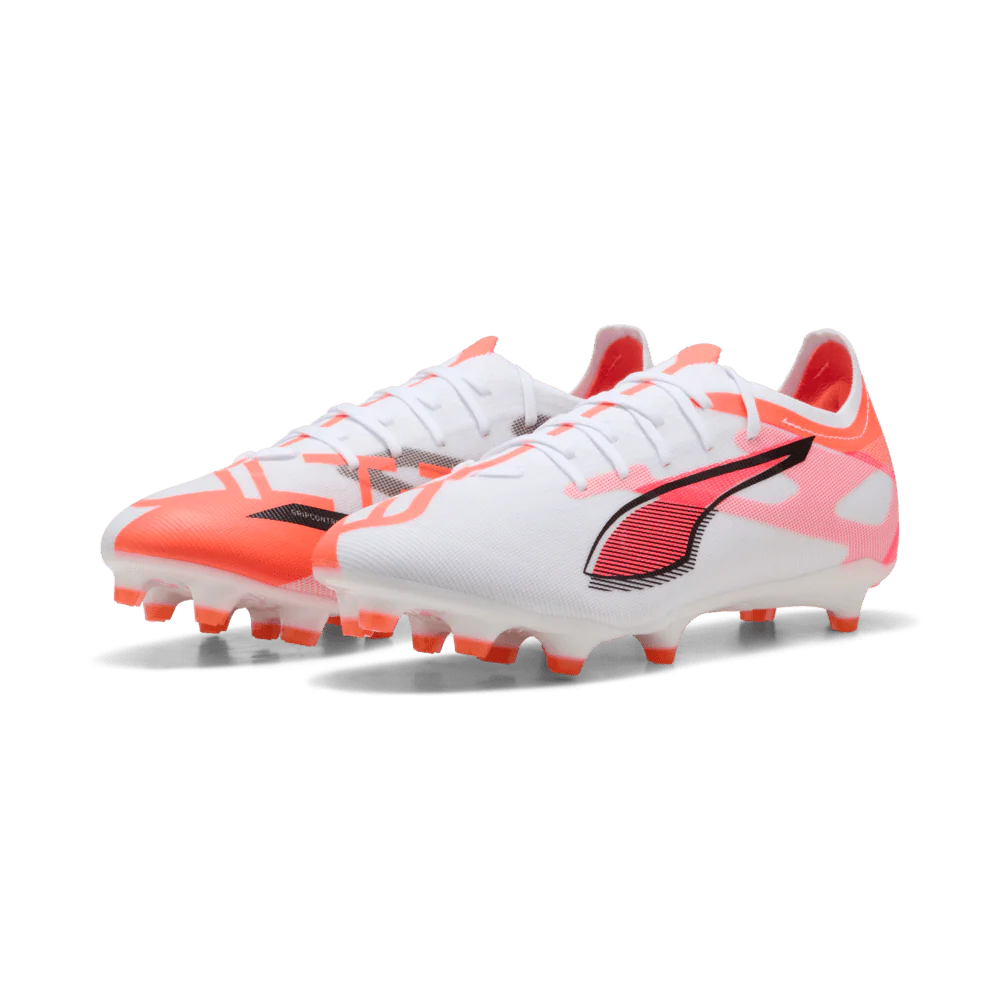 PUMA Ultra 5 Match FG AG Firm Multi Ground Soccer Cleats White