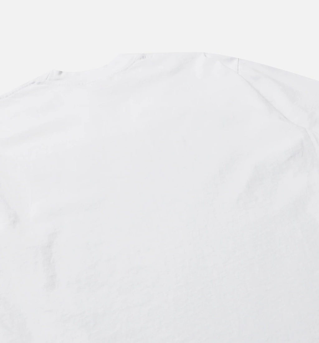 Star Logo Photo Mens Short Sleeve Shirt White