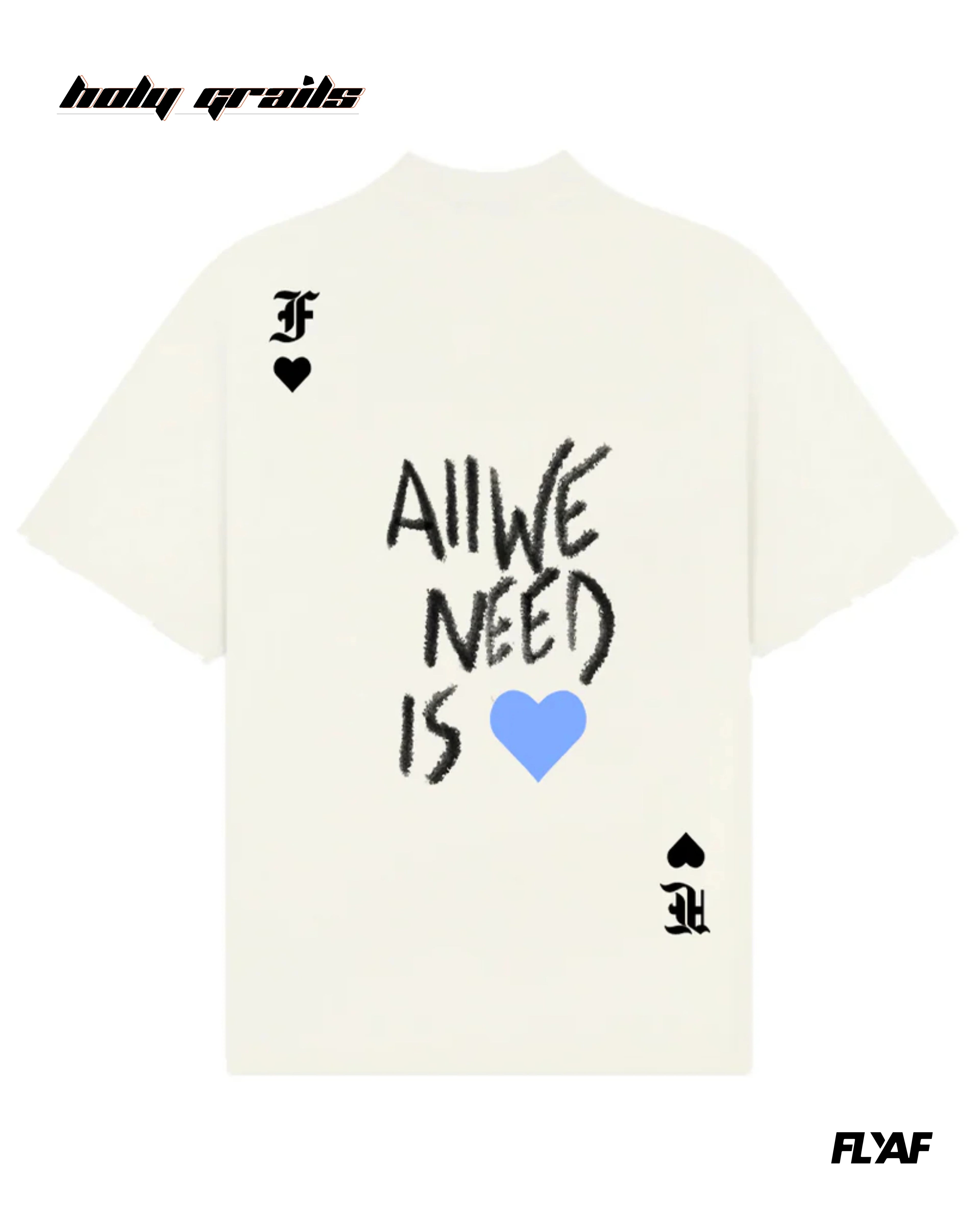 Rebel Heart Card Oversize Tee HG x FLYAF