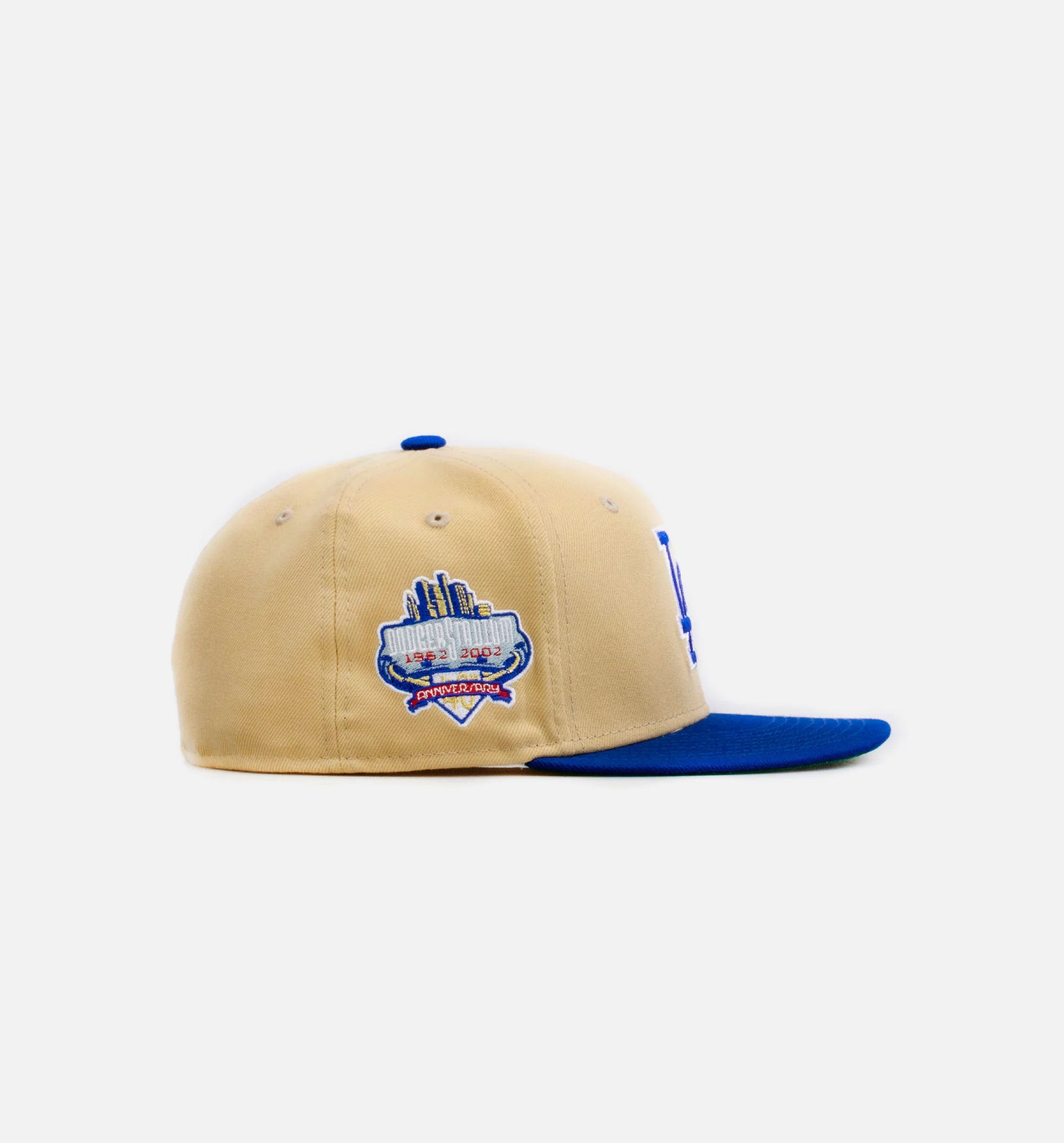 Los Angeles Dodgers Gold Dome 59Fifty Mens Fitted Hat Gold Blue