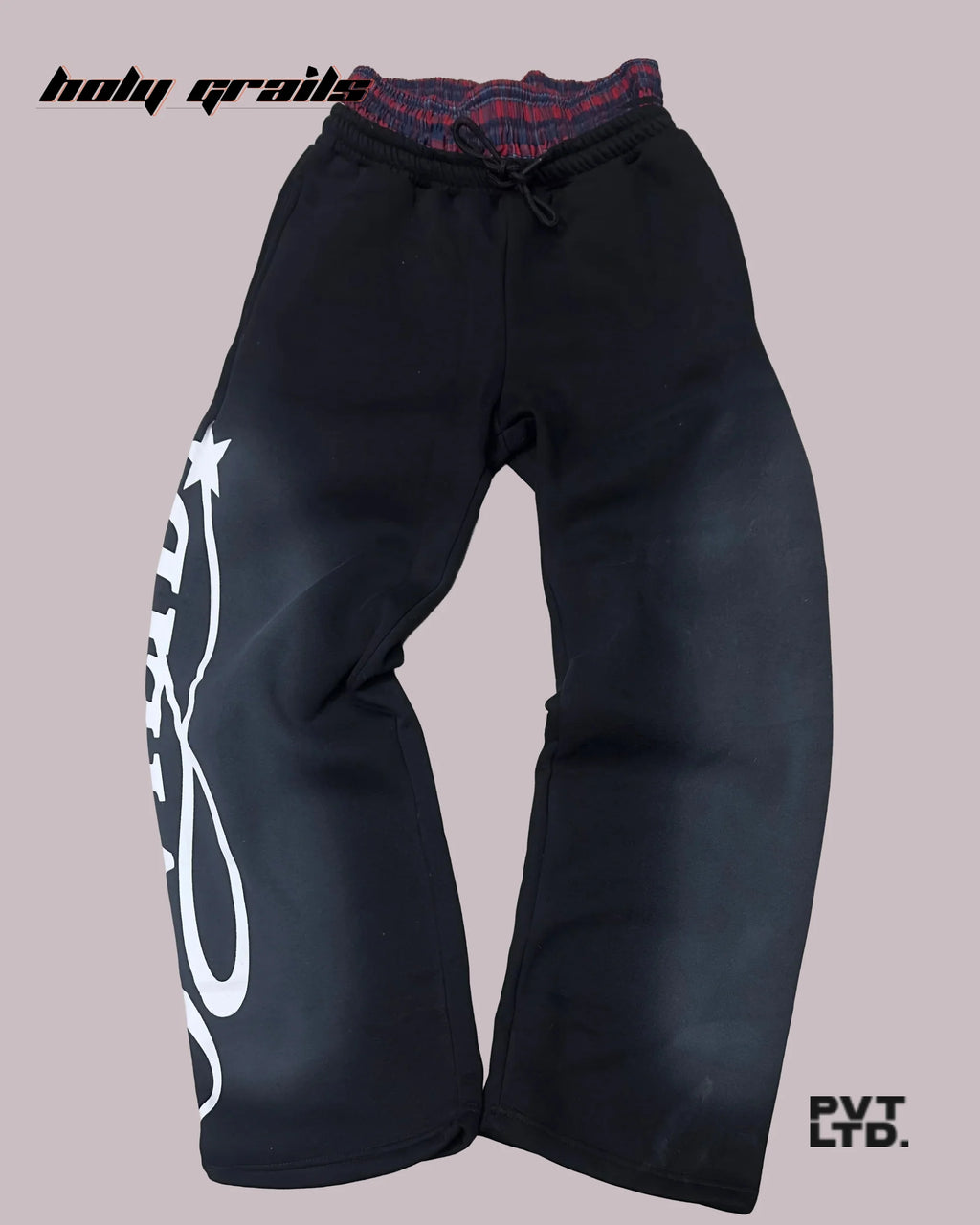 Black Boxer Track Pants HG x Pvt Ltd