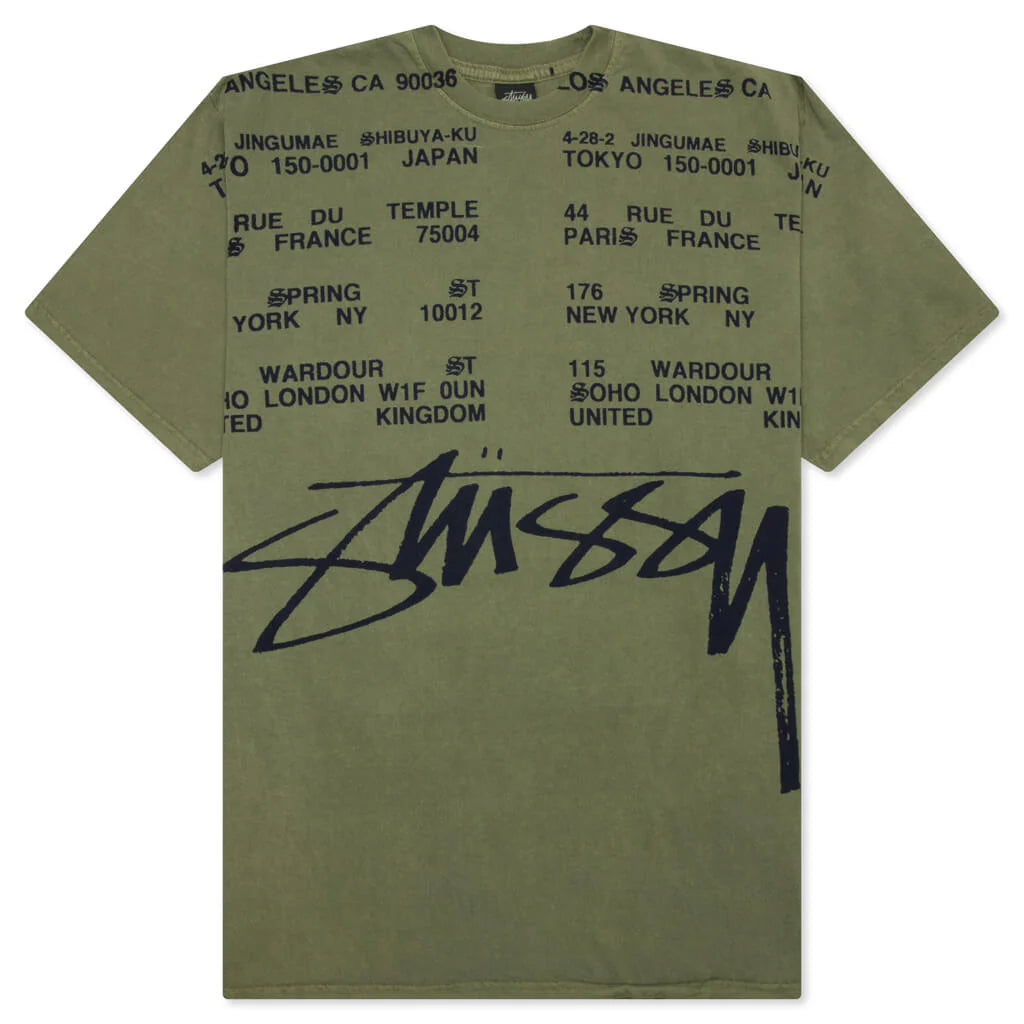 Locations Pigment Dyed Tee Olive
