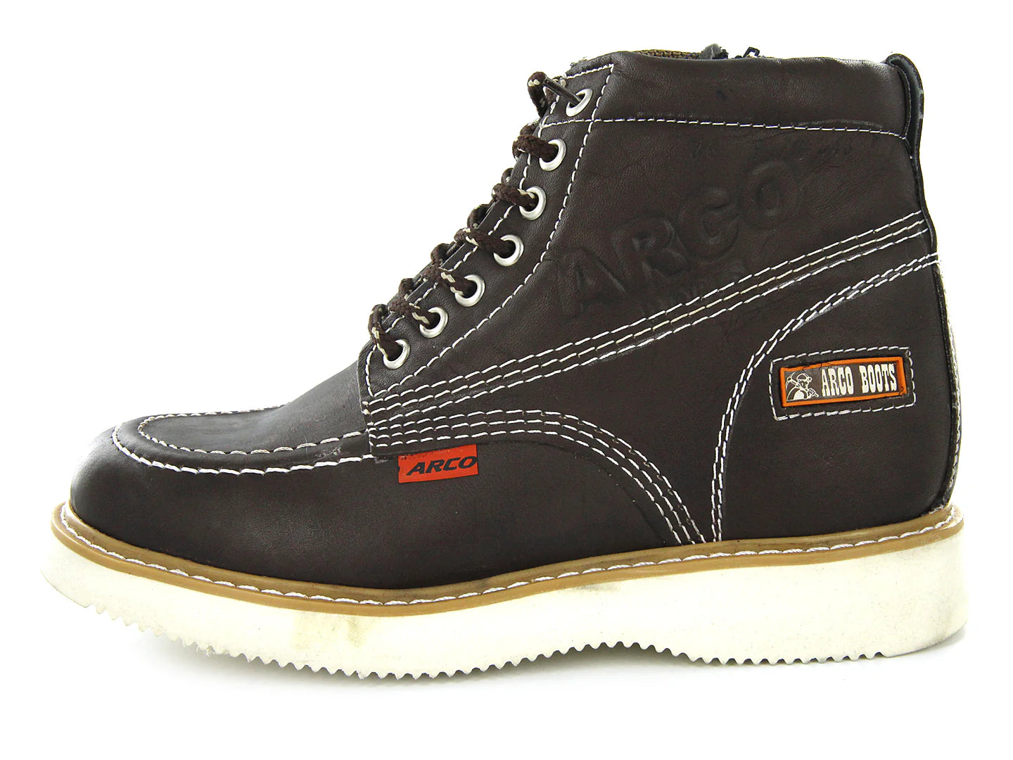 Botas El Arco Boots de Cuero Napa Color Café para Hombre