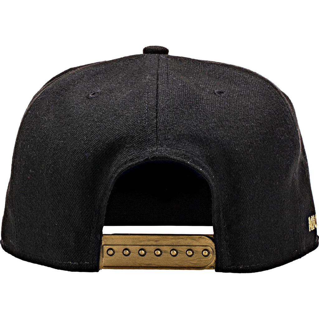 Nice Kicks X New Era Snapback Hat Black Metallic Gold