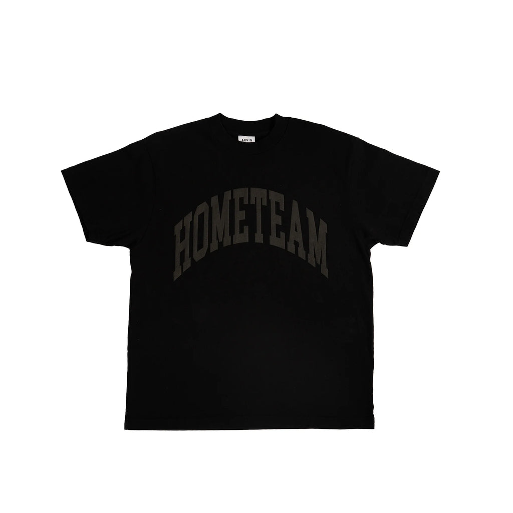 HOMETEAM Logo T Puff Print Black on Black