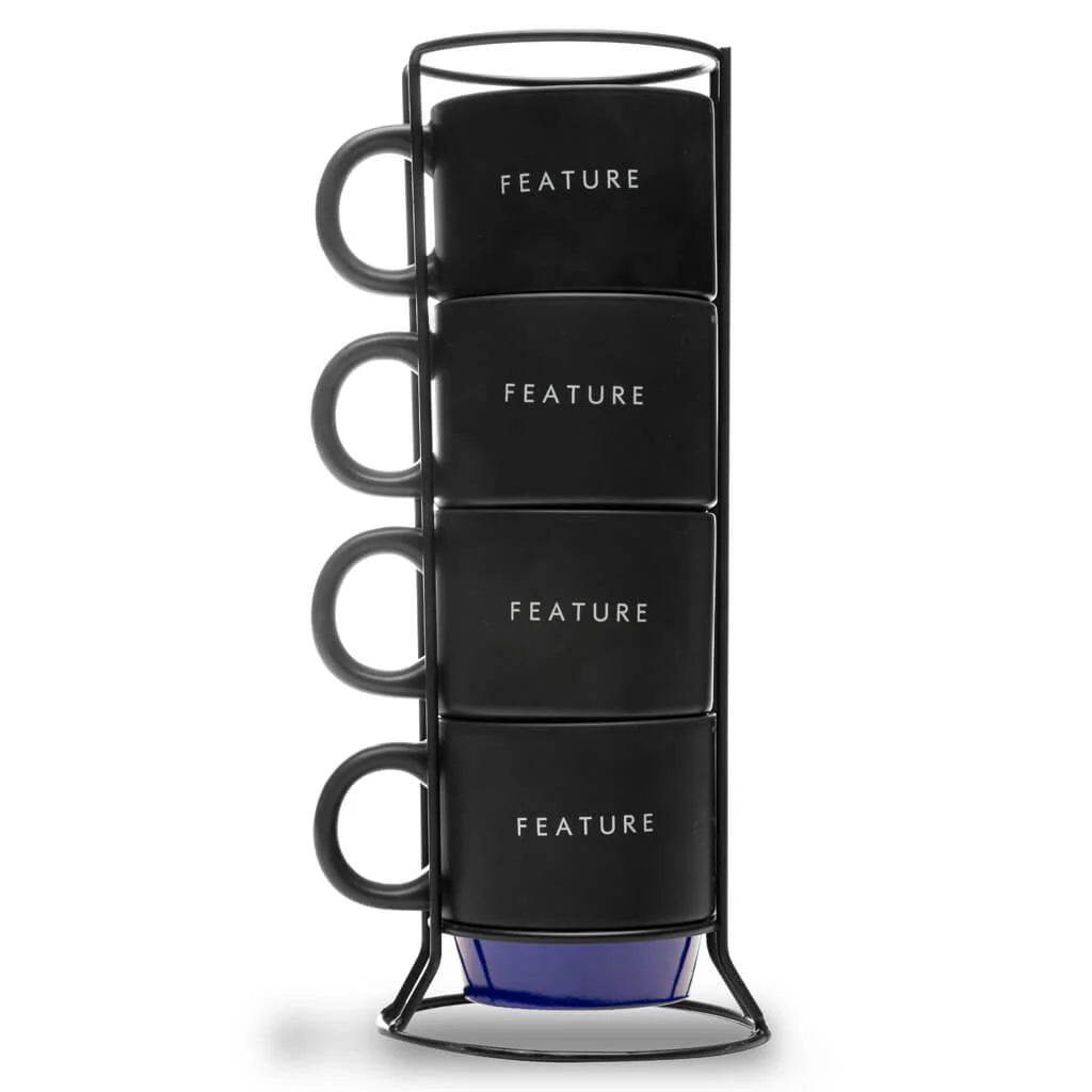 Stackable Mugs Black