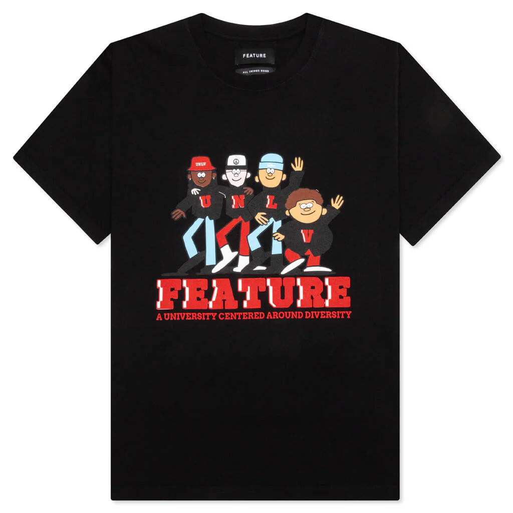 Feature x UNLV Diversity University Tee Black