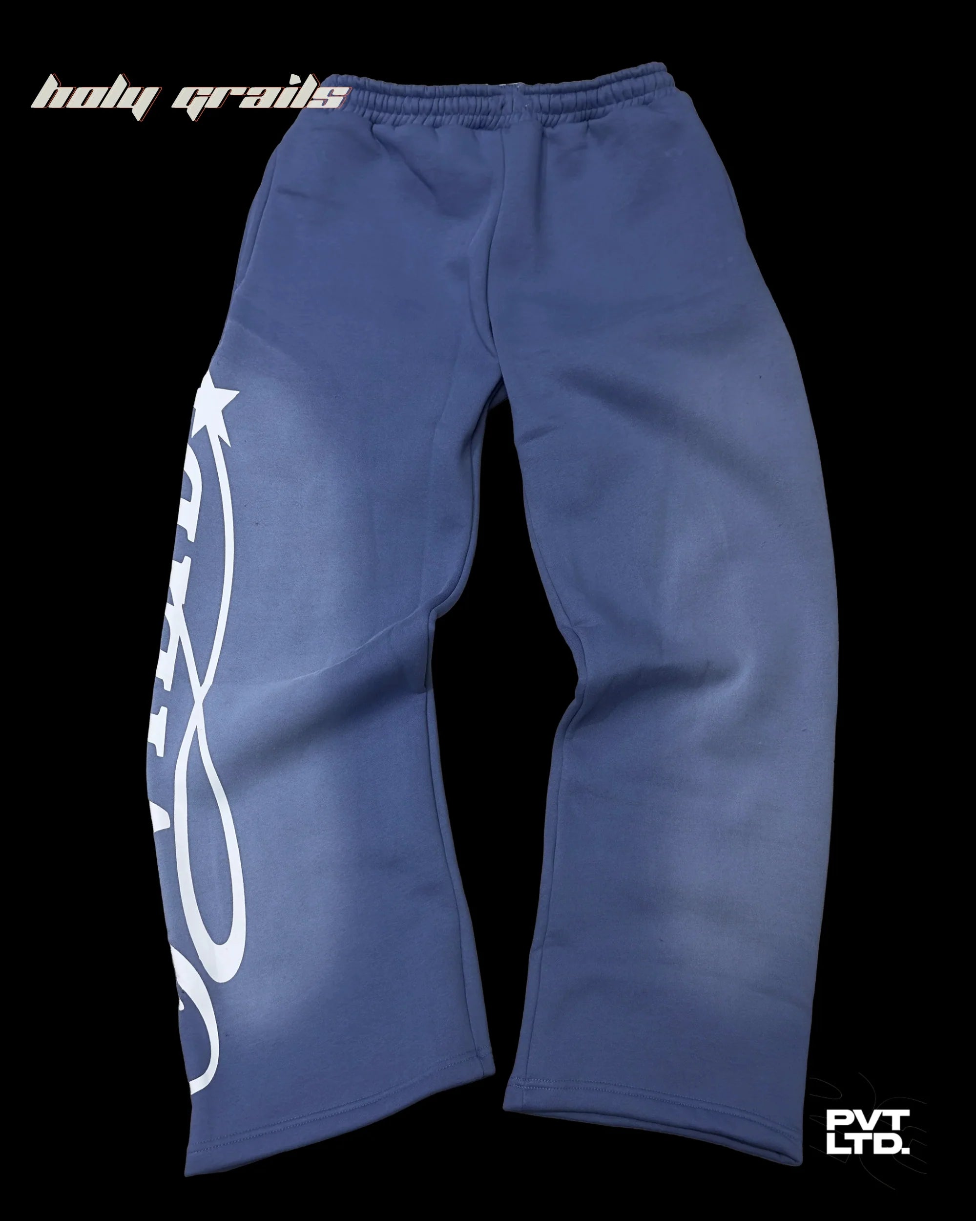 Pvt Blue Spray Track Pants HG x Pvt Ltd