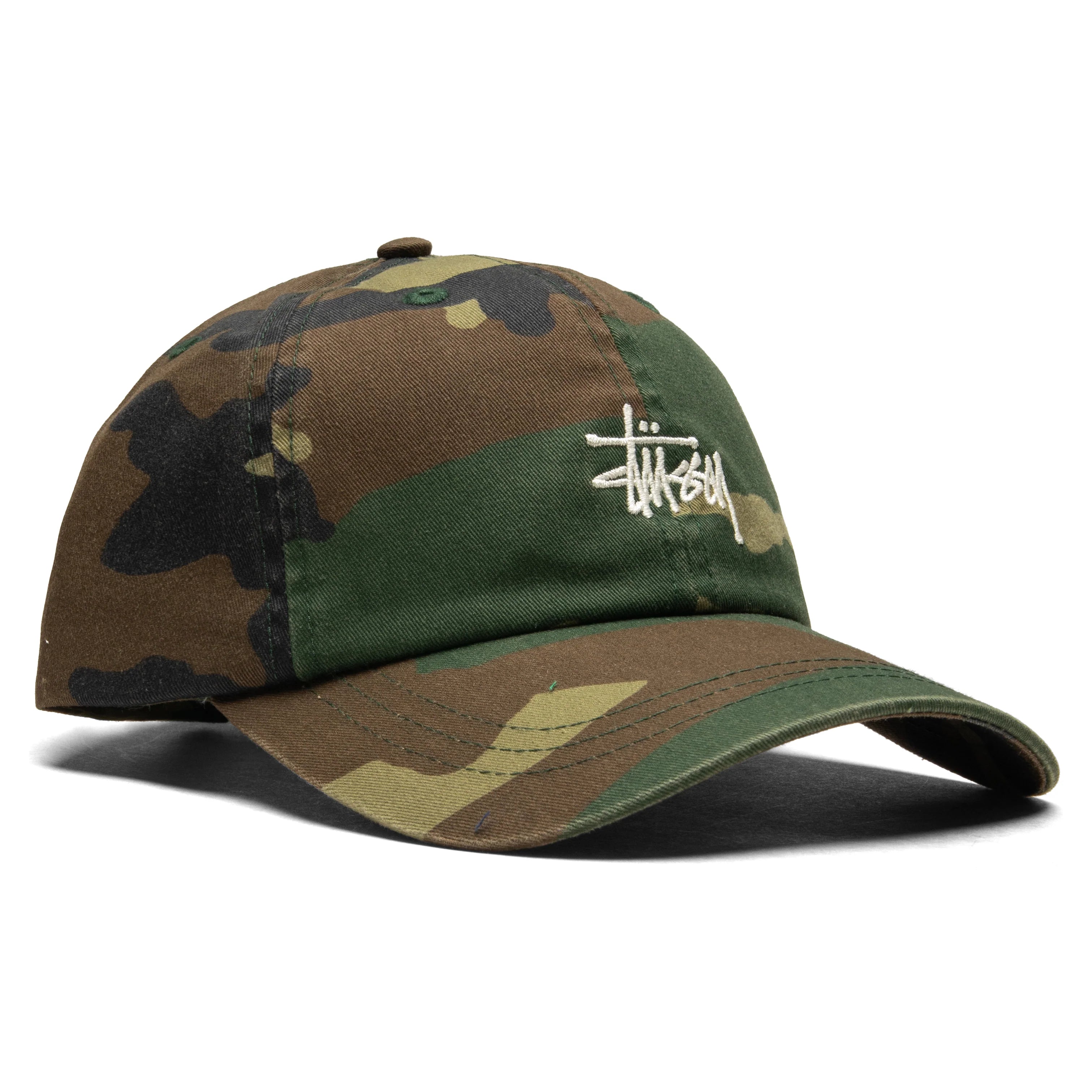 Basic Washed Low Pro Cap Woodland Camo