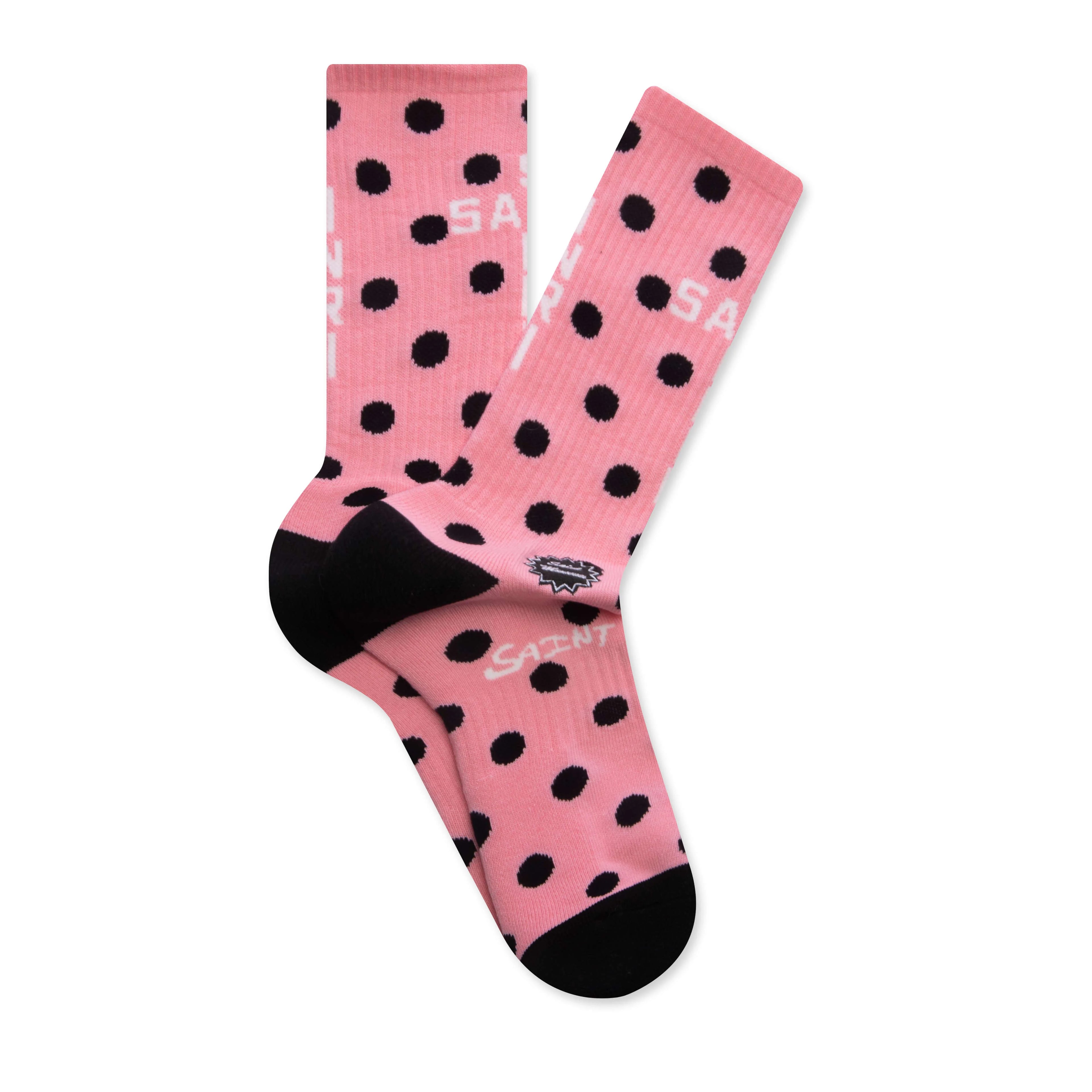 Dot Socks Pink Black