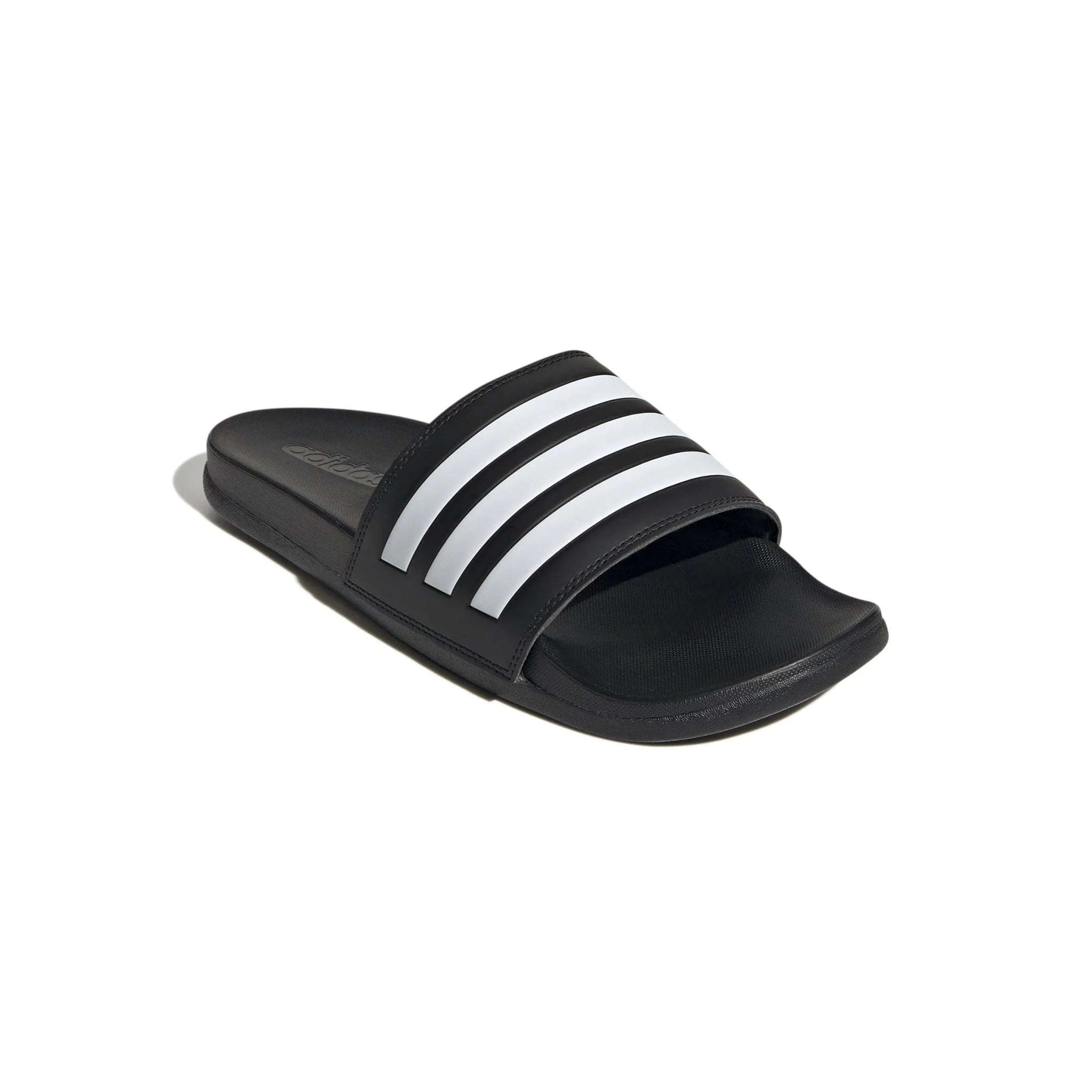 adidas Adilette Comfort Slides Black White