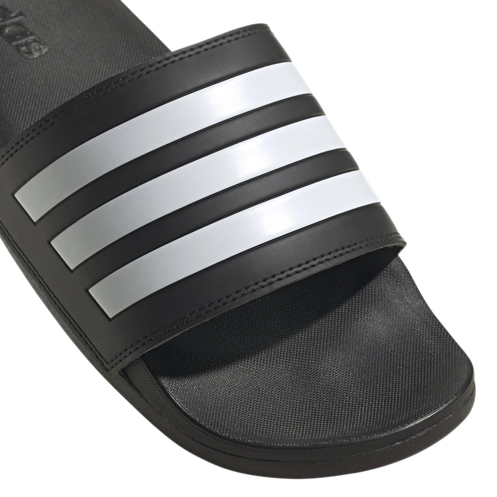 adidas Adilette Comfort Slides Black White