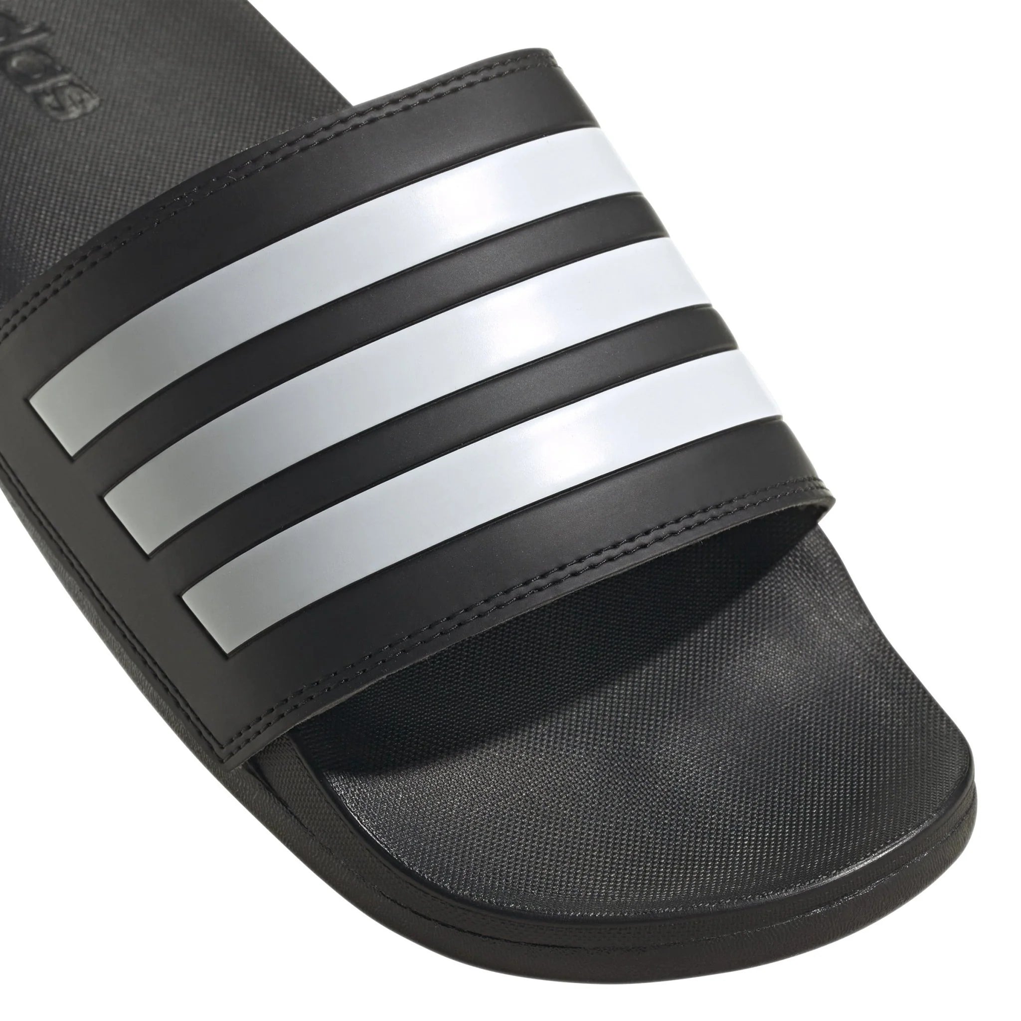 adidas Adilette Comfort Slides Black White