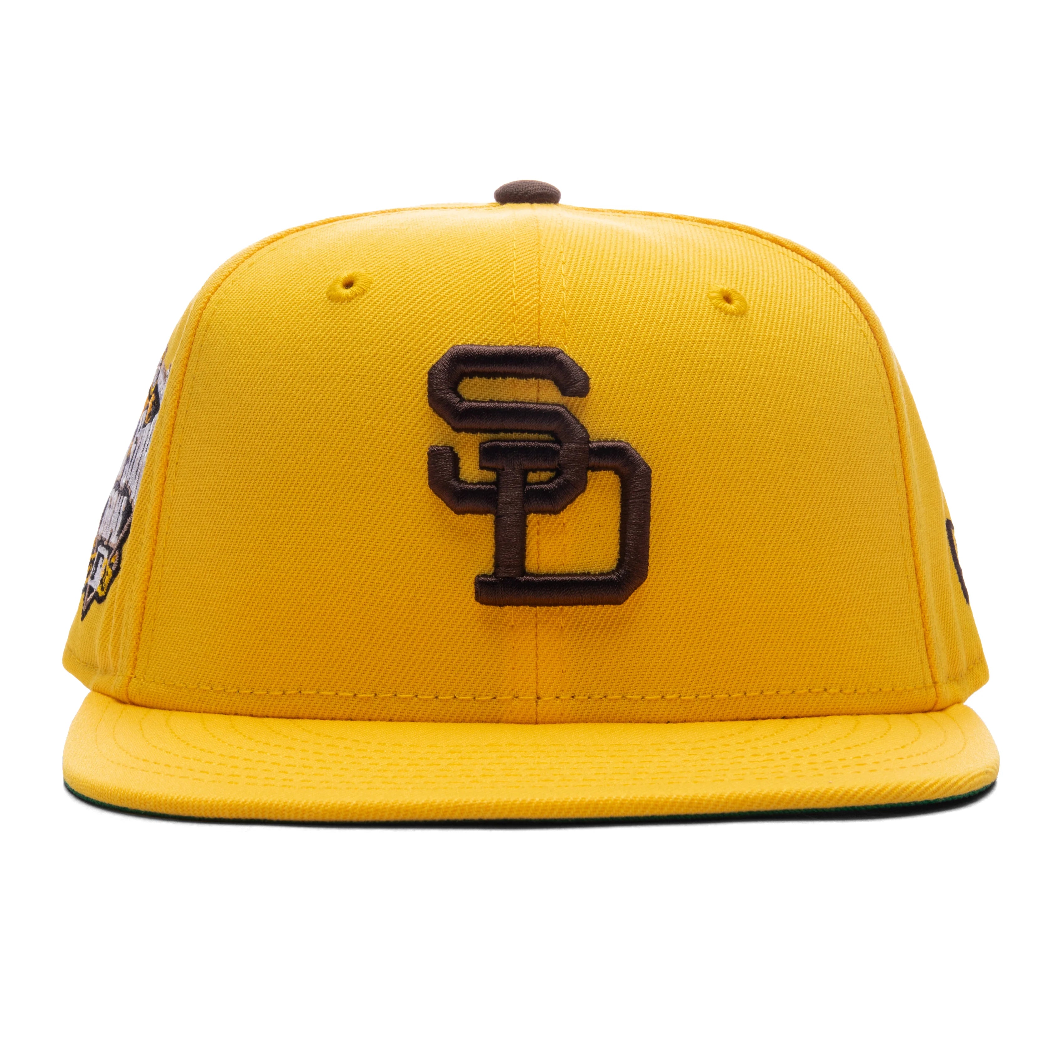 FEATURE x New Era 59FIFTY Fitted SD Padres Cooperstown Canary Yellow Twill Green