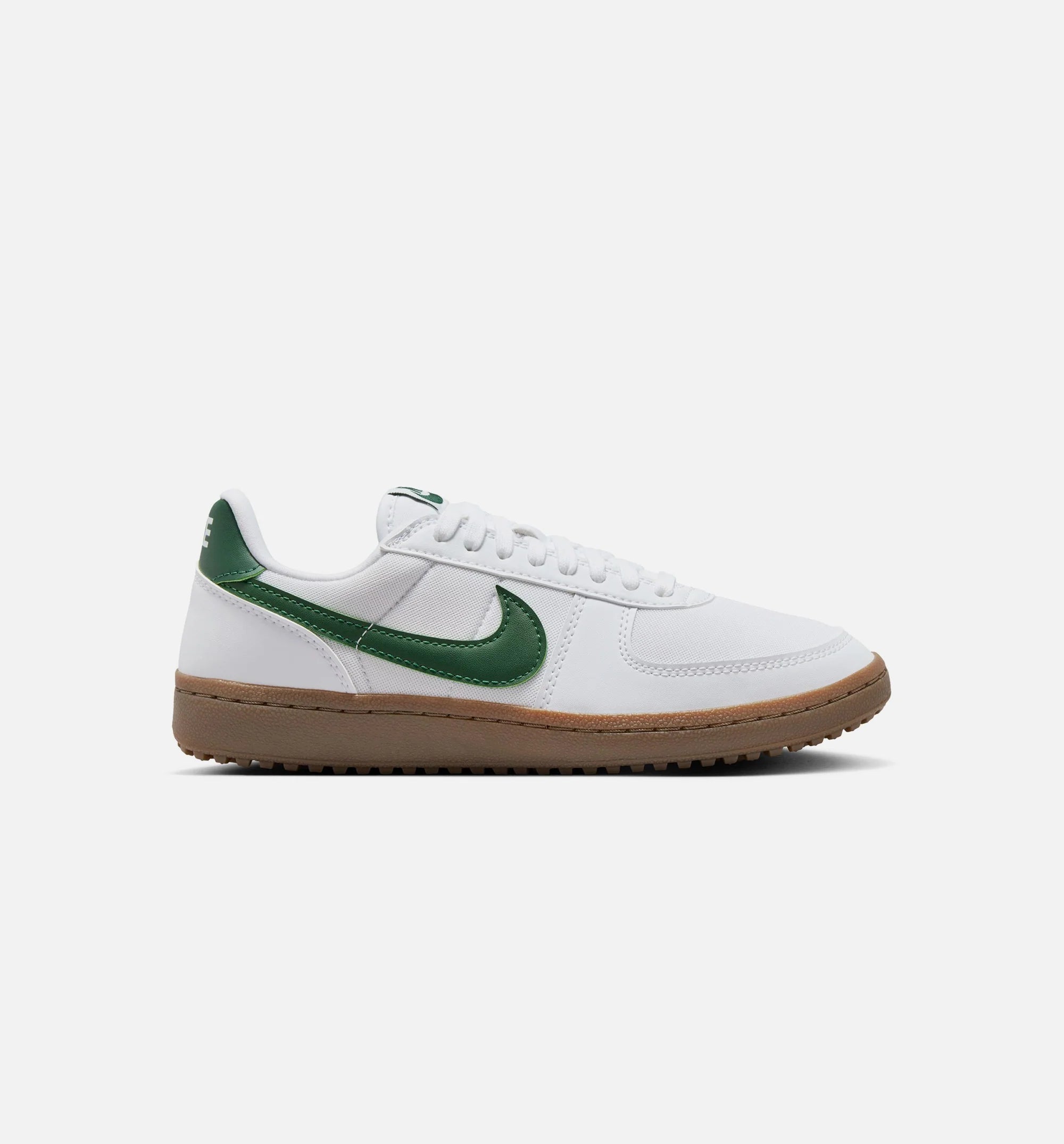 Field General Womens Lifestyle Shoe White Gum Dark Brown Gorge Green