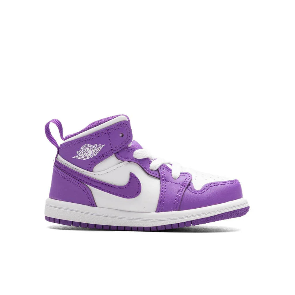 Jordan 1 Mid TD Purple Venom White