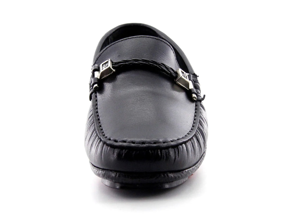 Zapatos Mocasines ALCBAL de Cuero Napa Negro