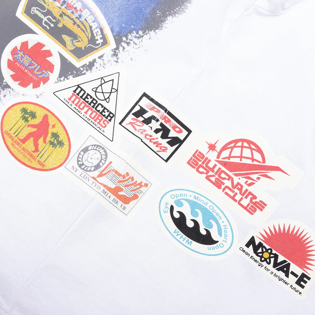 Hook S S Tee White