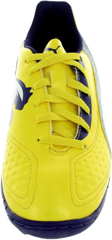 PUMA V511 TT Jr Turf Youth Soccer Cleats Yellow Purple Yellow