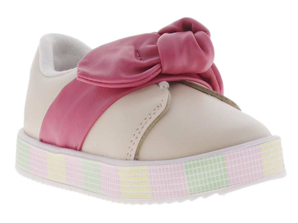 Tenis Molekinha Cream Pink para Niña