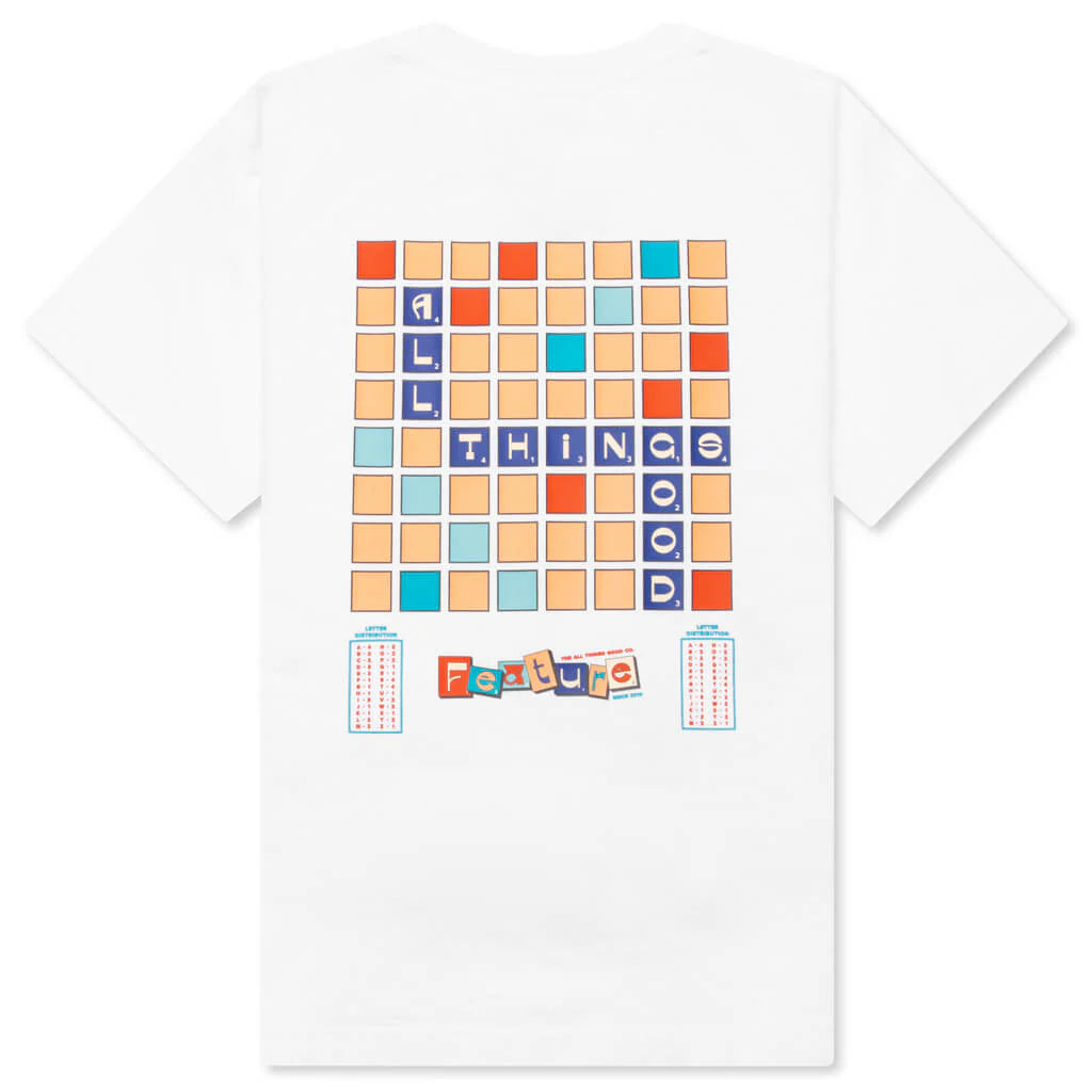 Kids Scrabble Tee White