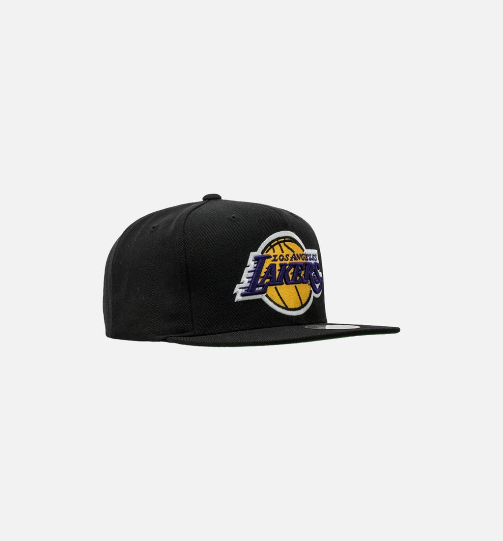 Los Angeles Lakers NBA Snapback Hat Mens Black Yellow