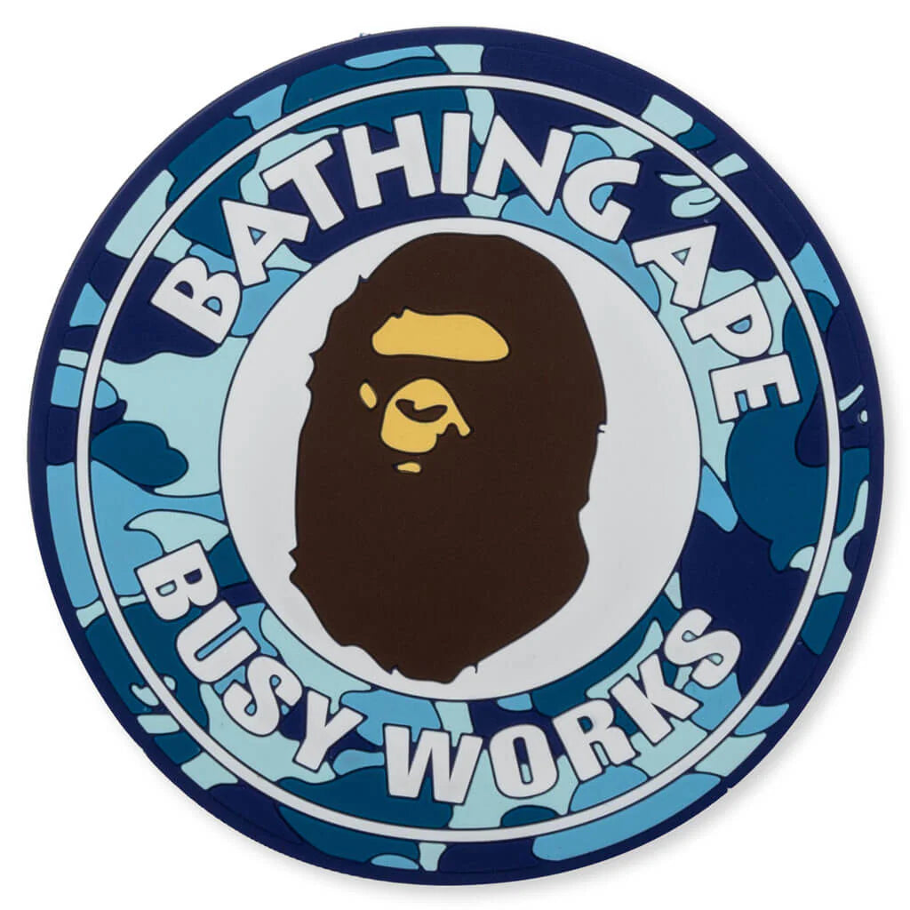 ABC Camo Busy Works Rubber Coaster Blue