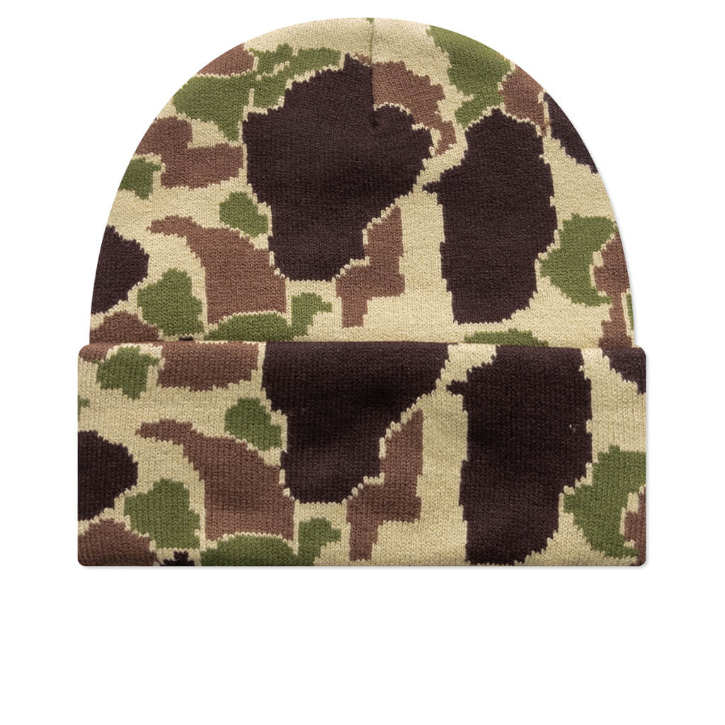 Camo Duck Beanie Green Camo Duck Jacquard