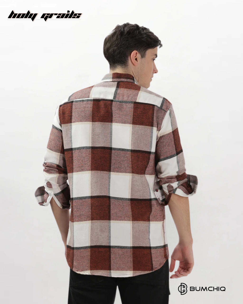 Maroon Flannel Overshirt HG x Bumchiq