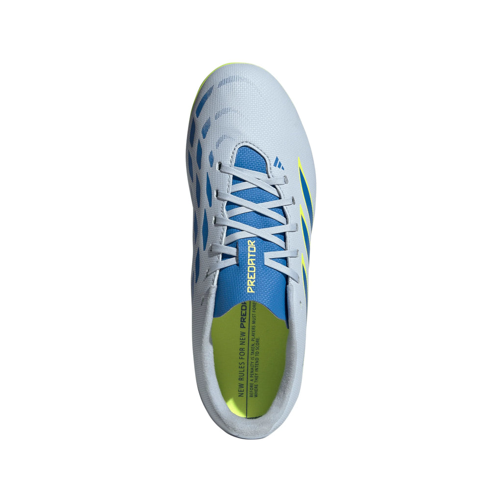 adidas Predator Club FG MG Firm Ground Multi Ground Youth Soccer Cleats Sky Blue Yellow