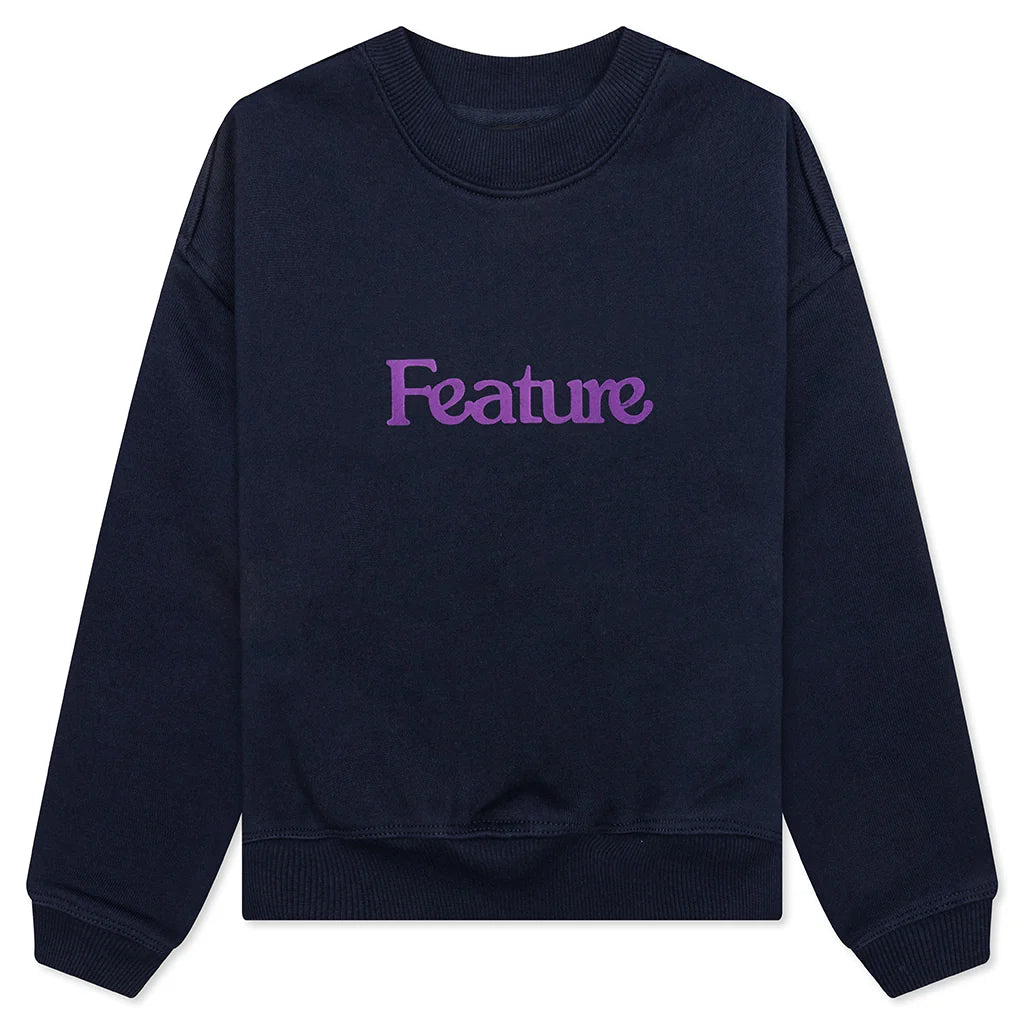 Kids Academy Crewneck Navy Blazer