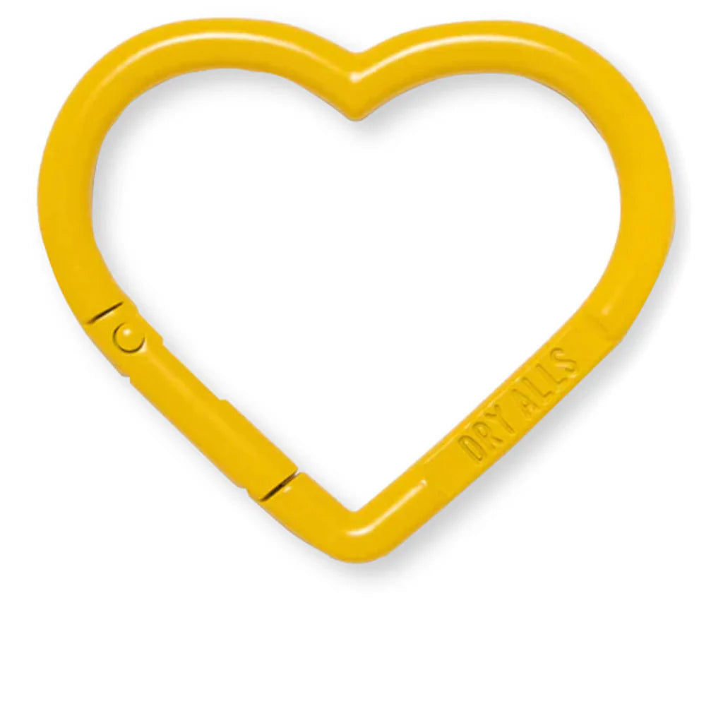 Heart Carabiner Yellow