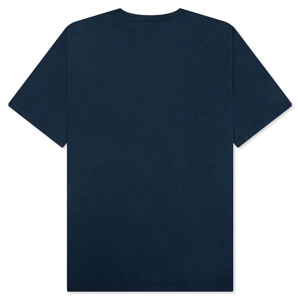 Arched Pigmented Dyed Tee Navy