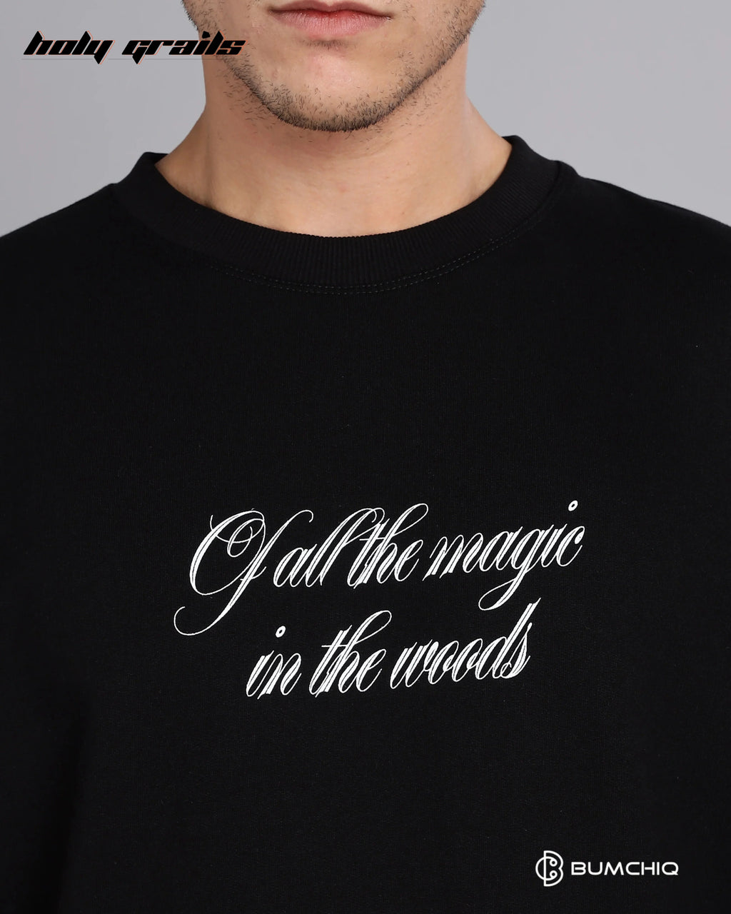 Deer Black Oversize Tee HG x Bumchiq