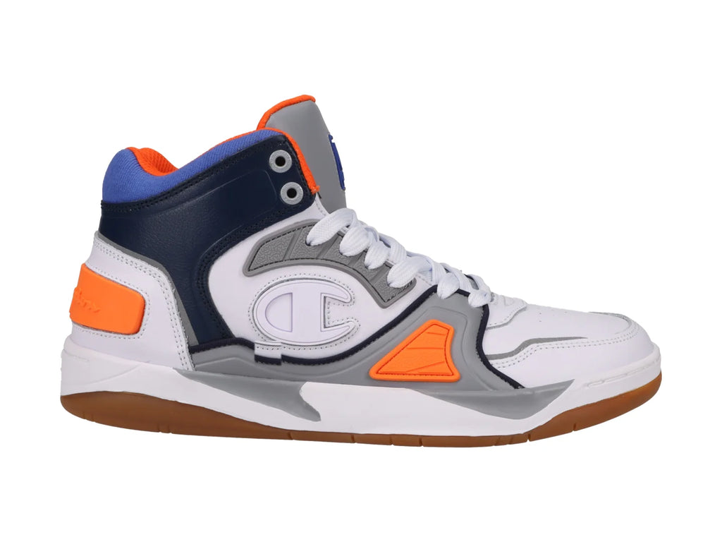 Tenis Champion Rezone Drill Blanco Gris y Marino para Hombre