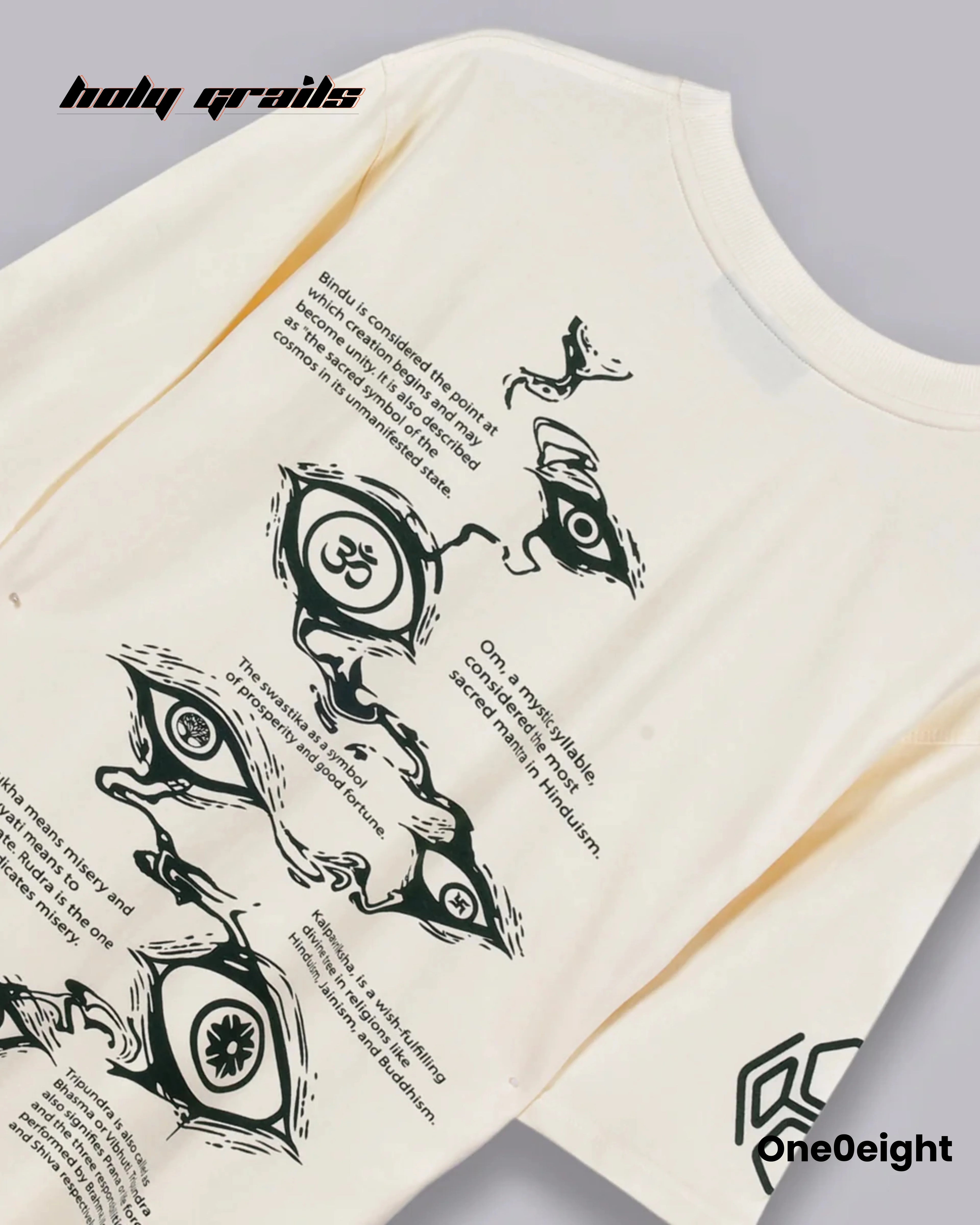Tattva Cream Oversize Tee HG x One0eight