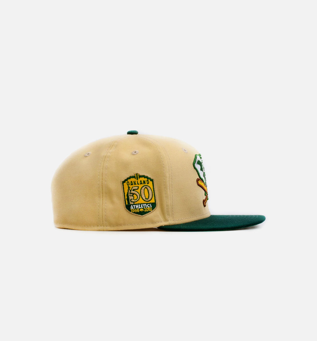 Oakland As Gold Dome 59Fifty Mens Fitted Hat Gold Green