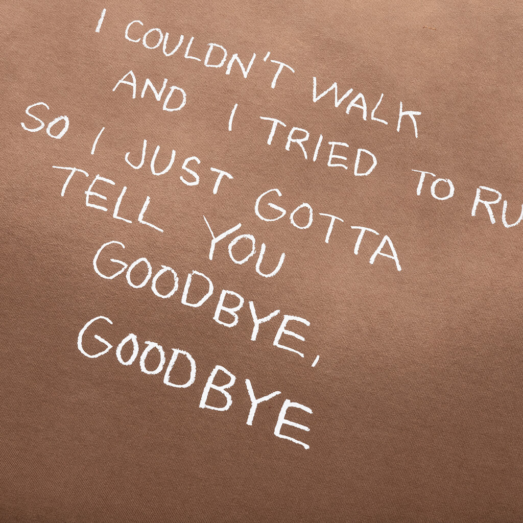 Goodbye Goodbye Tee Mustang Brown