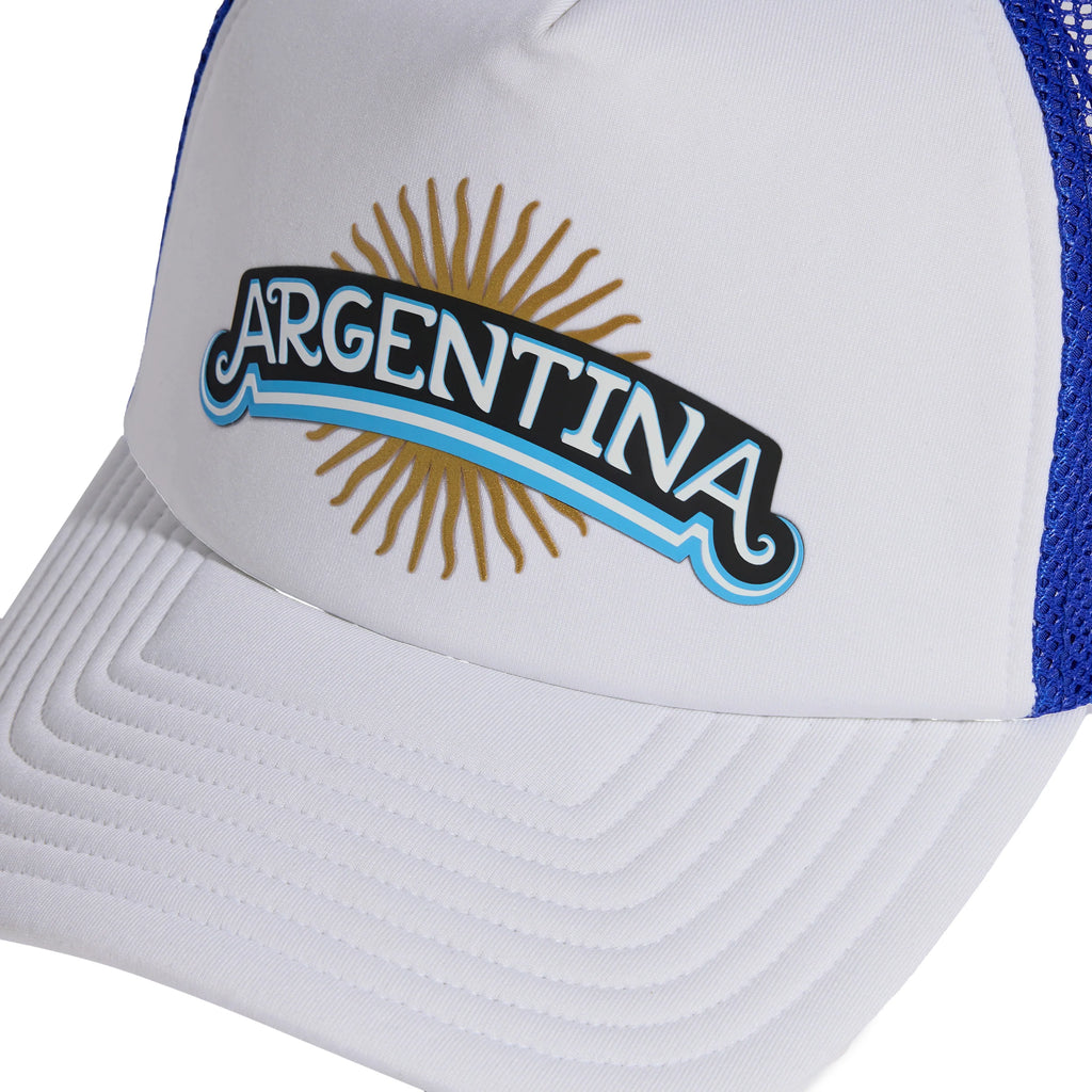 adidas Argentina Trucker Soccer Cap 2026 Blue White