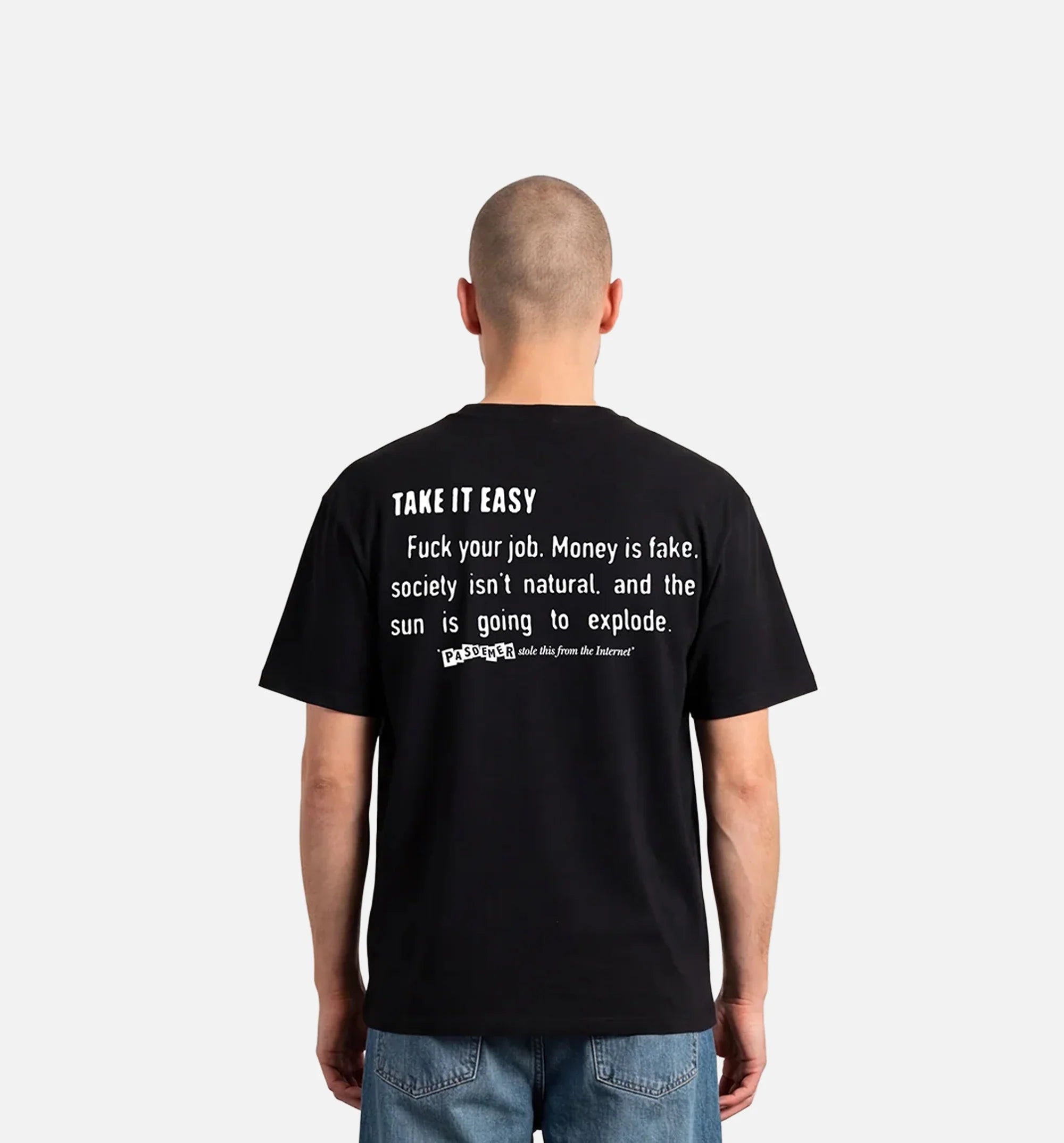 Internet Quotes Mens Short Sleeve Shirt Black