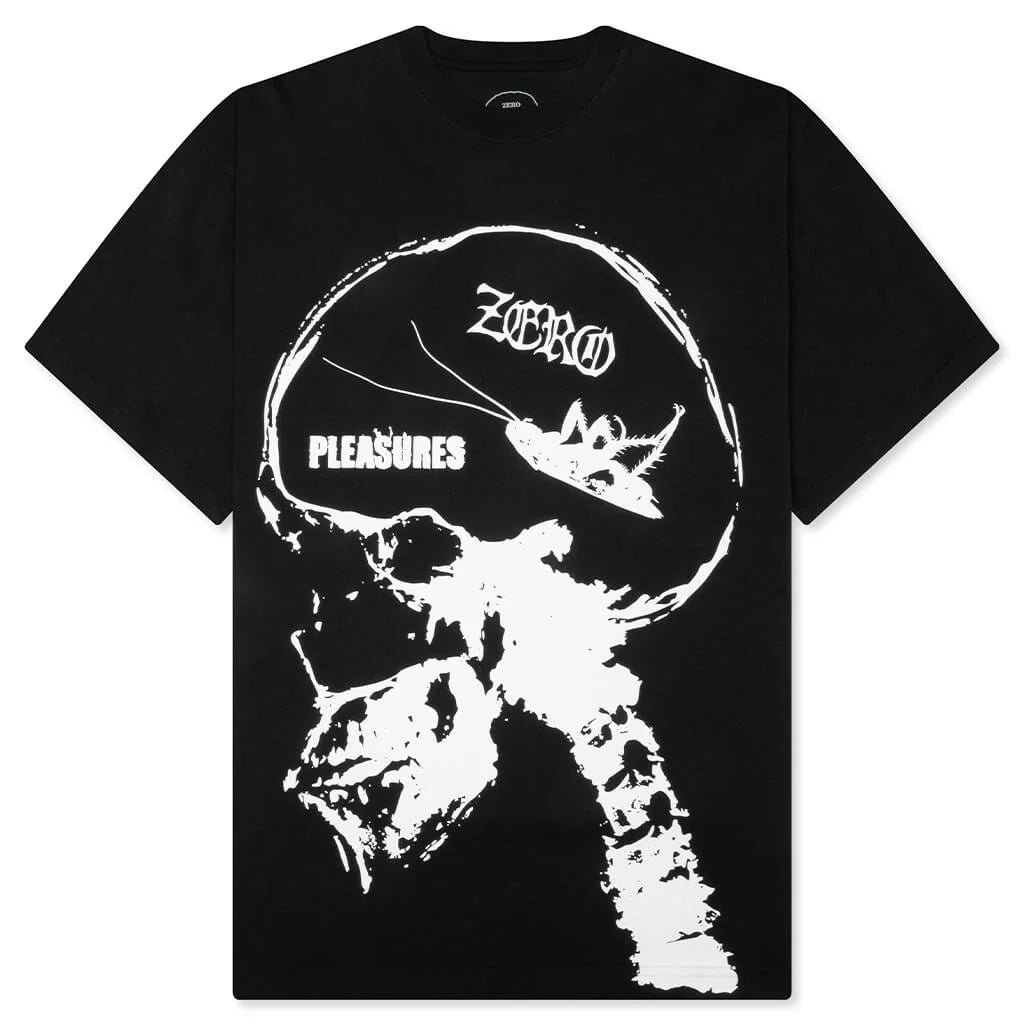 Pleasures x Zero Roaches T Shirt Black