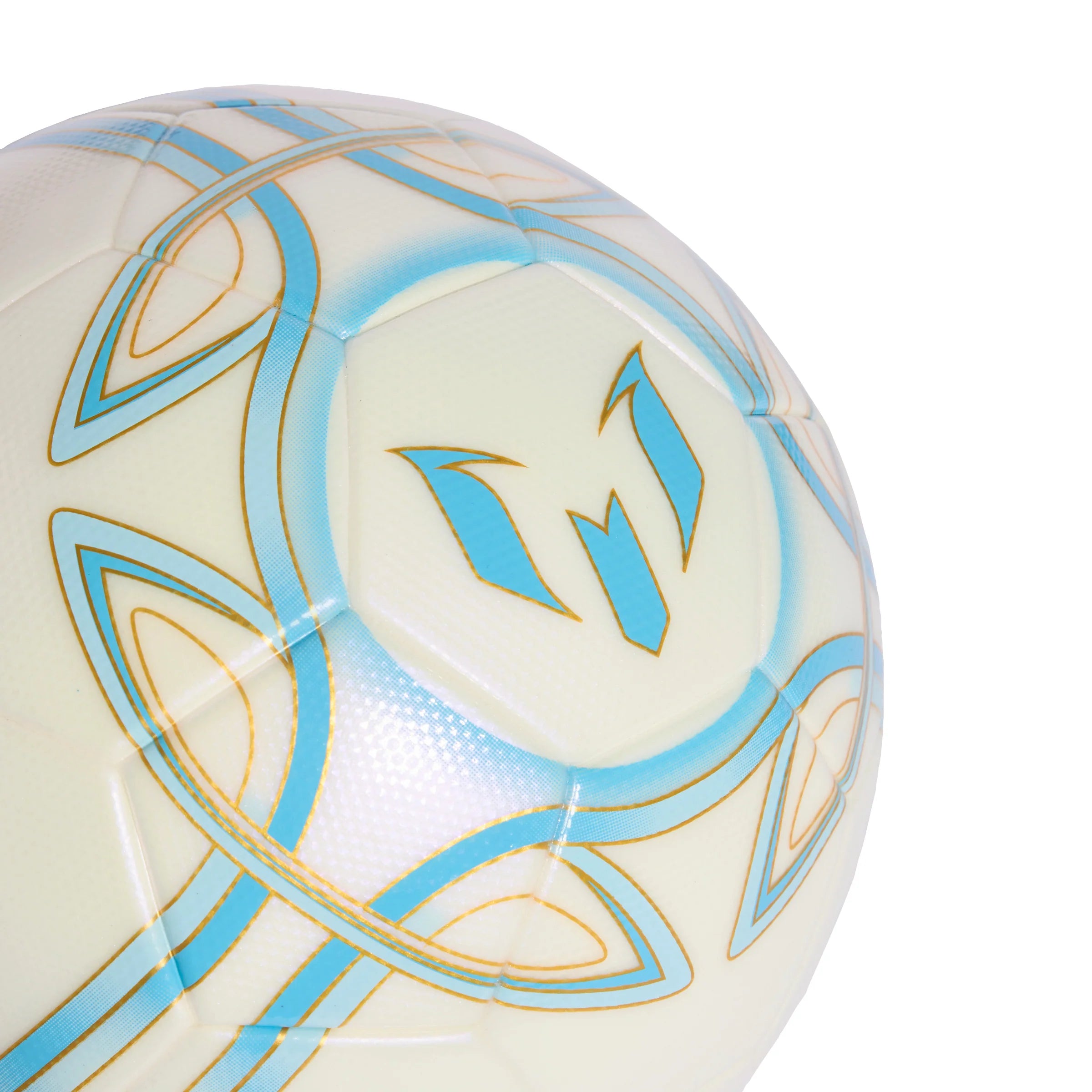 adidas Messi League Soccer Ball Ivory Blue