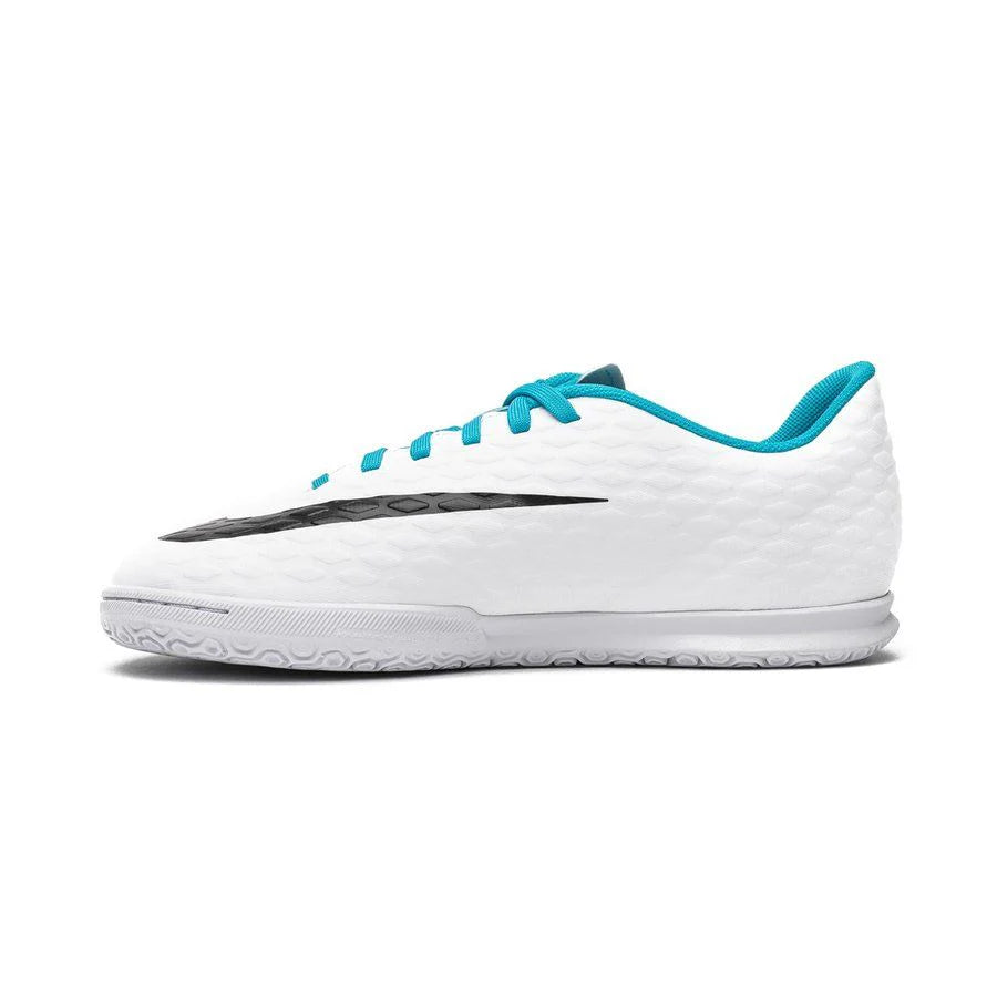 Nike Jr HypervenomX Phade III IC Indoor Soccer Shoes White Black Photo Blue