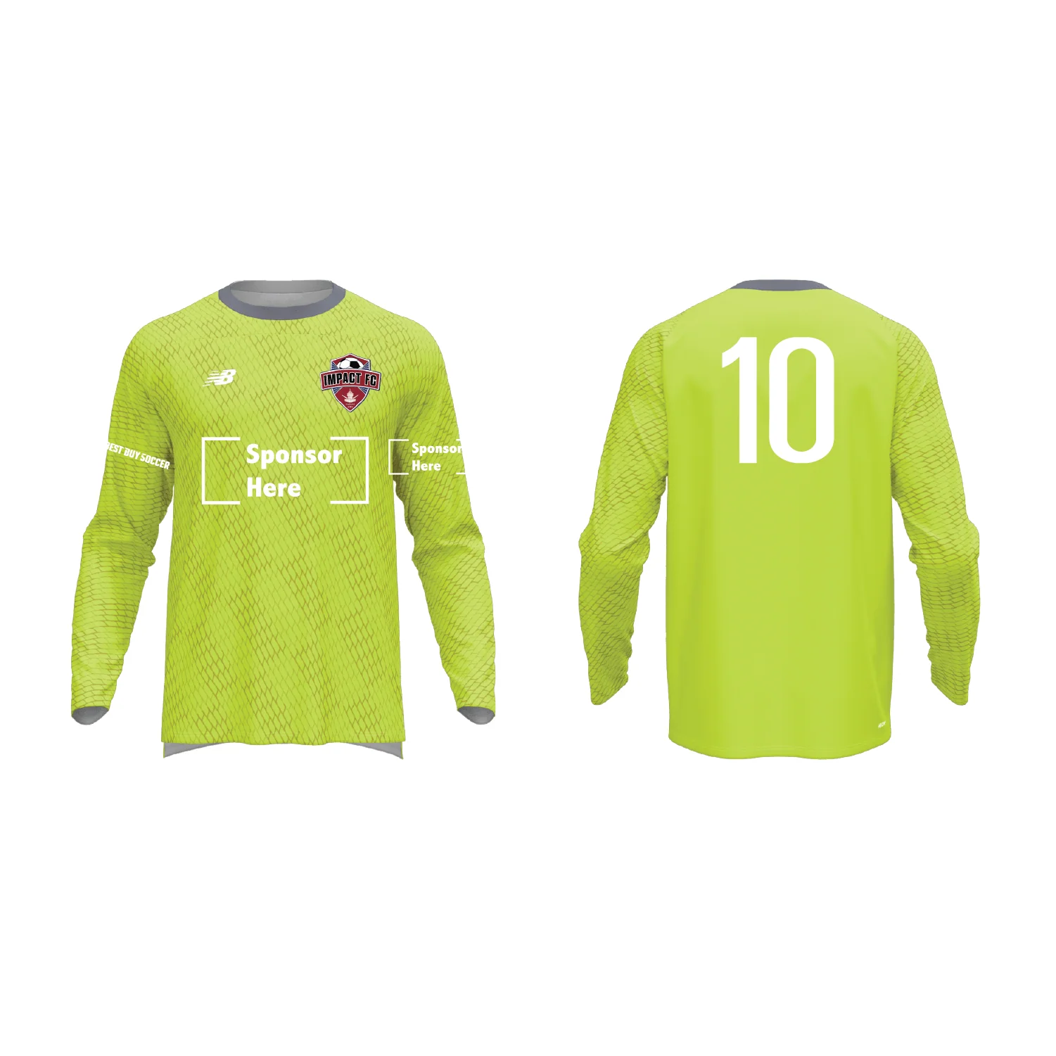IFC NB Net LS Goalkeeper Jersey HiViz Yellow