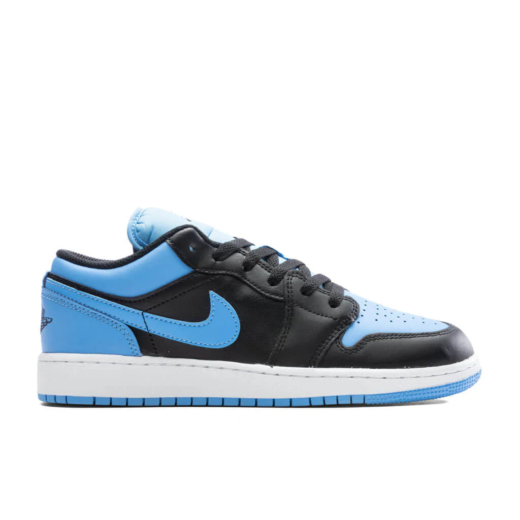 Air Jordan 1 Low GS Black Black University Blue