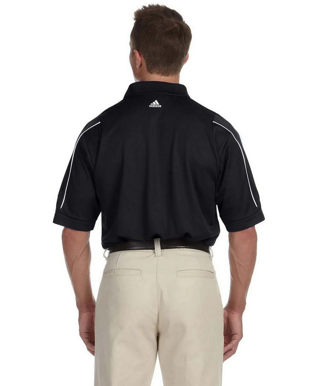 adidas 76 Golf ClimaLite 3 Stripes Cuff Polo Shirt